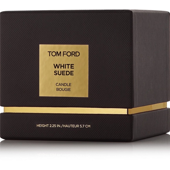 Tom Ford Other - Tom Ford White Suede Candle Jar